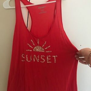 Sunset tank top